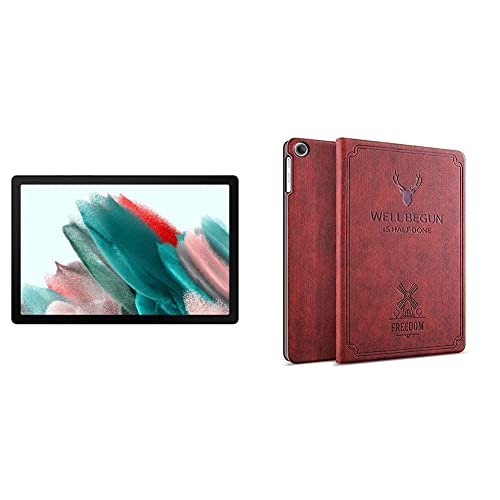 Image of Samsung Galaxy Tab A8 26.69 cm (10.5 inch) Display, RAM 4 GB, ROM 64 GB Expandable, Wi-Fi+LTE Tablet, Pink Gold + Cover