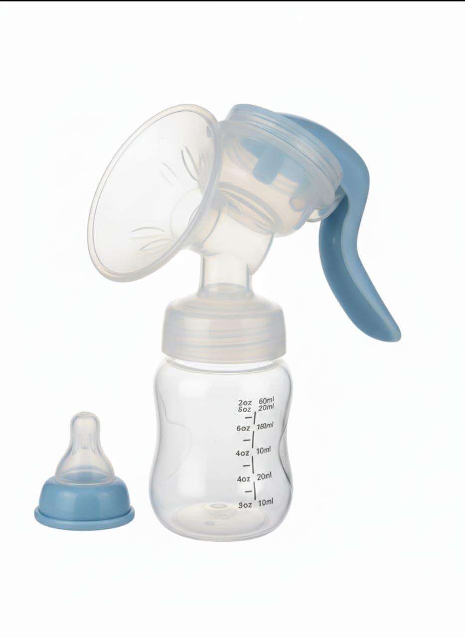 Manual Breast Pump, 3 Level Suction Adjustment, easy massage cushion & ergonomic handle for easy & painless breast milk expression, 2pcs Breast pads free, Soft & Gentle, BPA Free-image-32