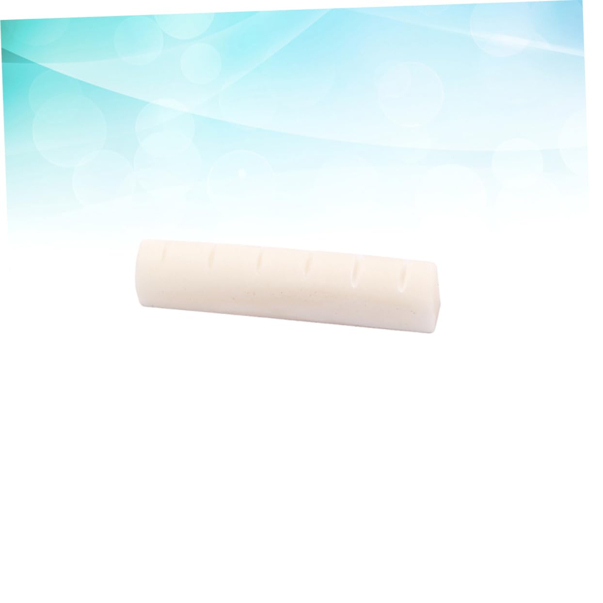 HEMOTON Guitar Bone Saddle and Nut 5pcs Slotted Guitar Nuts Oxen Bone Parts Musical Instrument Accessory