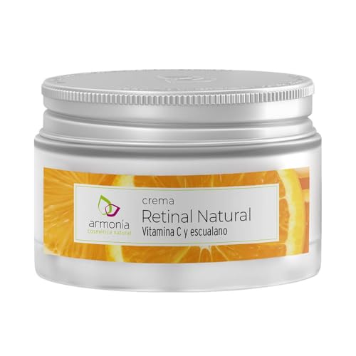 Armonía Cosmética Natural - Crema de Retinal Natural con Vitamina C Encapsulada - Disminuye Arrugas e Imperfecciones - Aporta luminosidad