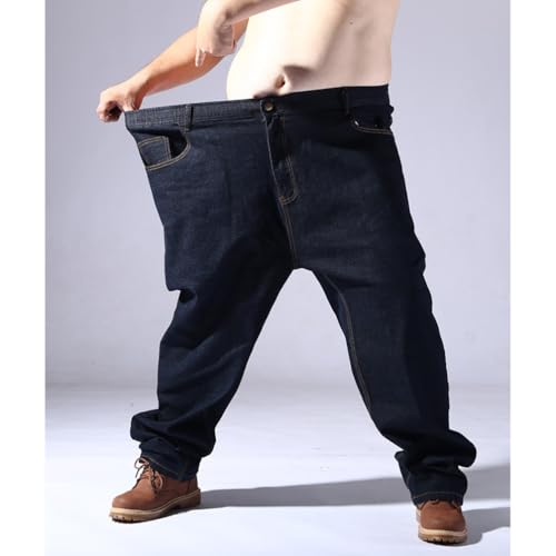 Big and Tall Relaxed-Fit Stretch Jeans Baggy Plus Size Denim Pants4