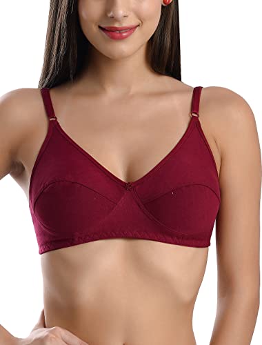 Image of FIMS - Fashion is my style Cotton Bra Non-Padded Non-Wired Bra for Women Combo Pack Girls Everyday Bra, Multicolor Cup B, Pack of 6