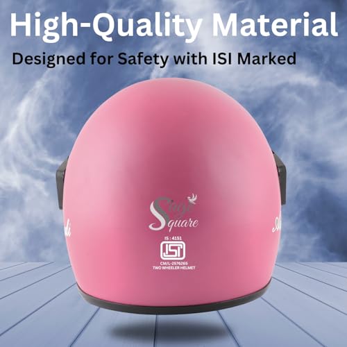 Image of Sage Square Audi Full Face Clear Visor Helmet | ISI Certified | High Standard Safety | Extra Comfort & Stylish