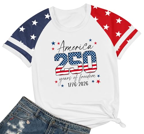 Image of Ithalt Boys Girls USA Shirts Kids 4th of July Shirts American Flag Tshirt Patriotic Top Independence Day Outfit 5-13y