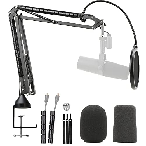 YOUSHARES SM7b Mikrofon Arm - Professioneller Mikrofon Halterung Ständer Kompatibel mit Shure SM 7b Cardioid Dynamic Microphone