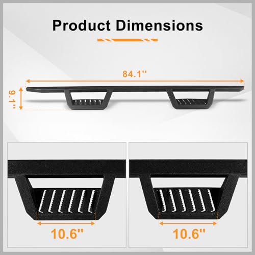 Estribos para Dodge Ram 1500 y 2500 3500 Crew Cab miniatura 5