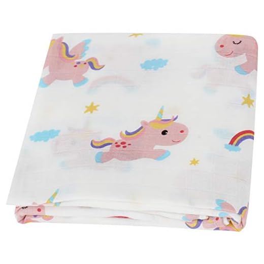 Lebze Muselina Manta Bebé -"Diente de Unicornio" Bambú Algodón Bebé Chica o Baby Boy Mantas 120x120 cm Swaddle
