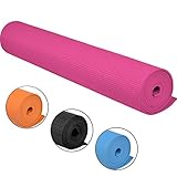 CENTURFIT Tapete para Yoga Pilates 4 mm Fabricado con Goma de PVC Superficie Antiderrapante Suave Comodo Excelente para...
