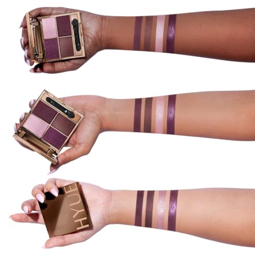 Image of HYUE AmplifEYE Eyeshadow Palette - 6 Shades | Berry Boudoir | Highly Pigmented Shades | Matte, Metallic, Satin & Foil | Long Lasting | Smooth Blendable Texture | All Skin Types