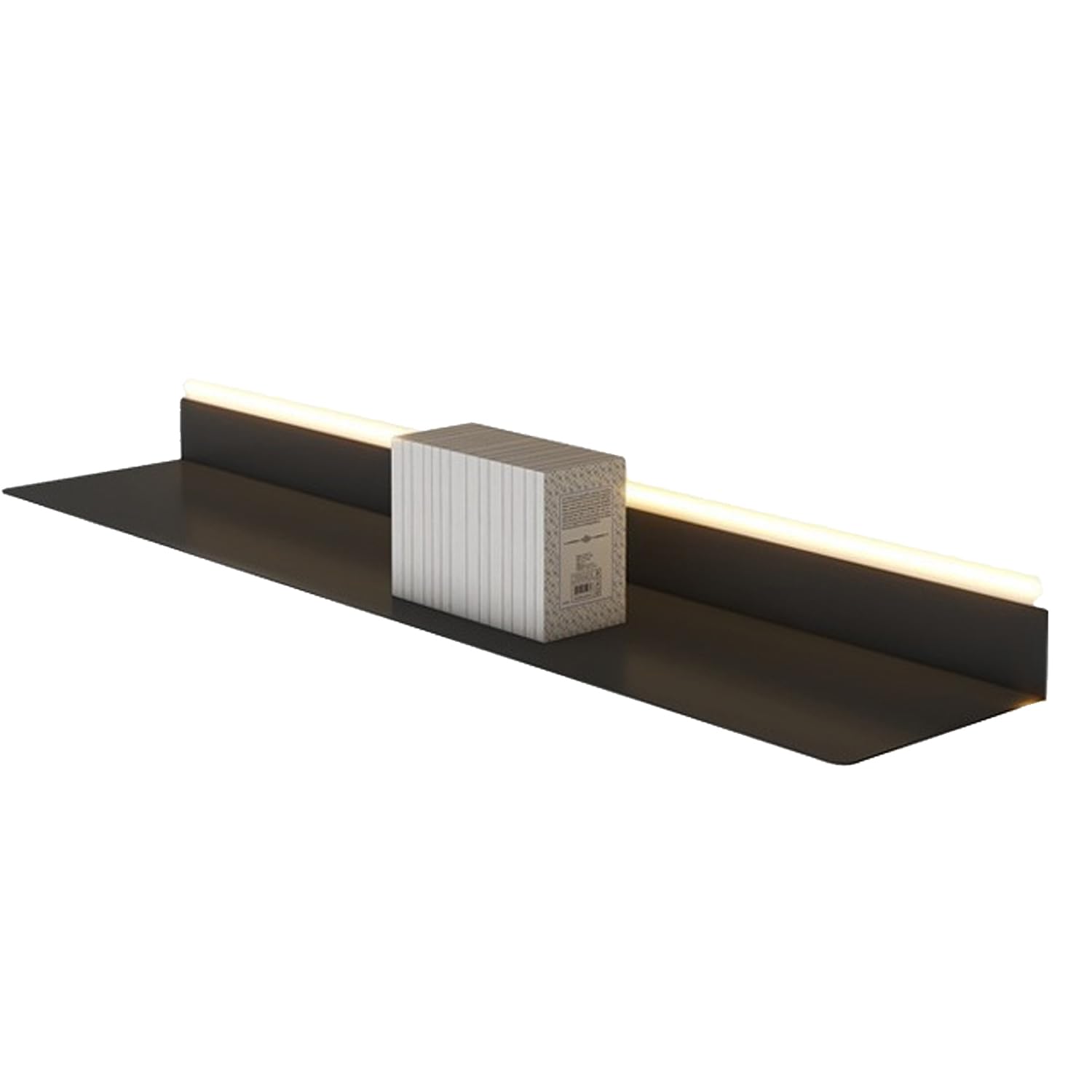 Scaffale sospeso a LED, da parete, con illuminazione integrata, mensola creativa da appendere per soggiorno, camera da letto, cucina, decorazione per la casa