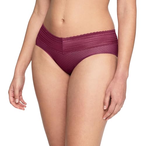 Image of Warner's Women's No Pinching No Problems Dig-free Comfort Waist With Lace Microfiber Hipster 5609j, Retired Colors