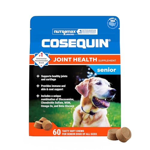 Nutramax Cosequin for Senior Dogs Joint Health Supplement, Contains Glucosamine for Dogs...