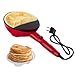 BEHOME Crepiera Elettrica con Manico 800W, Piastra per Crepes Antiaderente con Maniglia antiscottatura, Piedini Antiscivolo e Piatto per Crepes, Diametro 20 cm immagine
