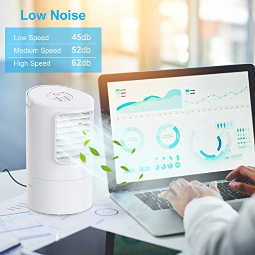 Mini Airconditioner Kleine Mobiele Airconditioners, 4 in 1 Persoonlijke Luchtkoeler, Luchtbevochtiger… - Image 4