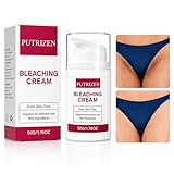 PUTRIZEN Lightening Cream for Dark Skin: Quadruple-Action Gentle Brightening Cream with Arbutin, Niacinamide, Tranexamic Acid for Underarms, Bikini Line & Intimate Areas – Even Skin Tone, 1.76 Fl Oz