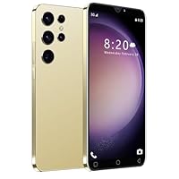 JoyHandy - Smartphone J24Ultra da 5,0" Dual SIM Dual Camera, 16 GB ROM 128 GB, Android 9.0, Face ID/WiFi/GPS 3G Mobile Phones (J24Ultra Gold)