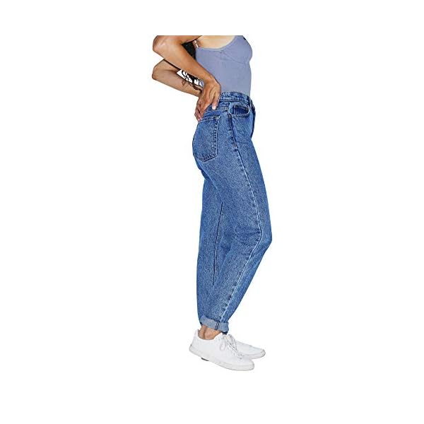 American-Apparel-Womens-High-Waist-Jean American Apparel Women's High-Waist Jean, Medium Marble Wash, 27W/32