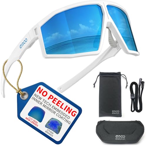 Image of F26 Polarized Fishing Sunglasses for Men Women, UV400 Outdoor Sports Sunglass for Running Hiking Golf with Carrying Case