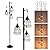 9MMML 68” Living Room Floor Lamp, Industrial Farmhouse 3 Teardrop Cage Standing Lamp,Black Tall Floor Lamp for Bedroom Office, 3 LED Edison Bulbs Included