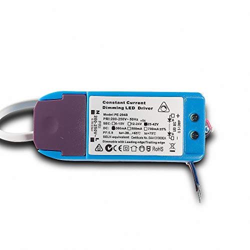 Preisvergleich Produktbild Mextronic LED Konstantstromquelle Trafo Dimmbar Konstantstromquelle Phasenabschnitte bis 12W 300mA LED Transformator für LED Beleuchtung