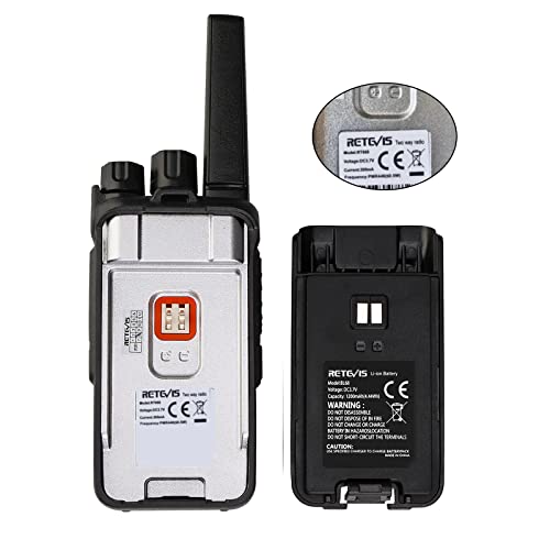 Retevis RT668 Funkgerät mit Headset Lizenzfrei Notfall 16 Kanäle CTCSS/DCS PMR Funkgerät Scan Rauschsperre VOX 2 Way Radio Wiederaufladbarer Walkie Talkie (Schwarz, 2 Stück)