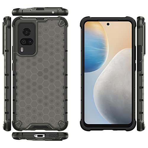 Image of Glasgow Back Case Cover Designed for Vivo X60 - Black