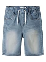 NAME IT Jungen Nkmryan Jogger Dnm L 6300-th Noos Shorts, Light Blue Denim, 128 EU