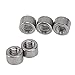 50 Pcs M4 Round Coupling Nuts 304 Stainless Steel with M4x0.7 Pitch and 4mm Length Sturdy Design for Industrial Equipment Maintenance and Repair Applications
