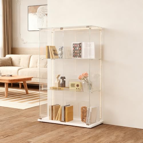 Vitrina de cristal con LED, armario...