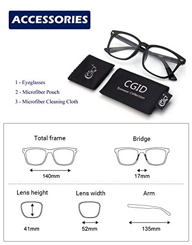 CN92 Klassische Nerdbrille rund Keyhole 40er 50er Jahre Pantobrille Vintage Look clear lens, A Transparent, 53