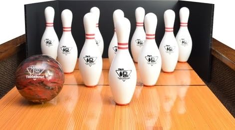 Shuffleboard Bowling TableBowl Premium Set (Brown, Medium)