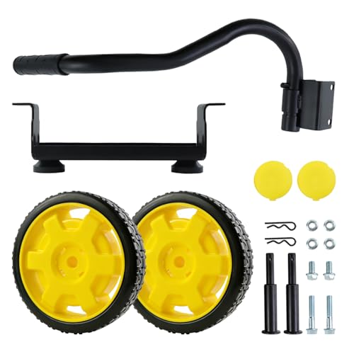 WOTIAN 8-inch 40065 Wheel Kit Compatible with Champion 4800-4800watt Generators with Never Flat Tires and Folding Handle 122.200700.01