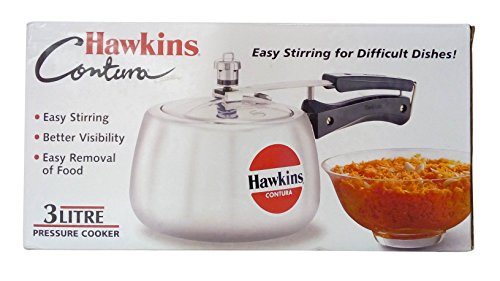 Hawkins Contura Pressure Cooker, 3 Litre, Silver (HC30)