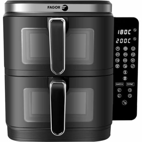 Friteuse à air Fagor FGD11, noire, 2800 W, 5,5 L, marque : Fagor ...