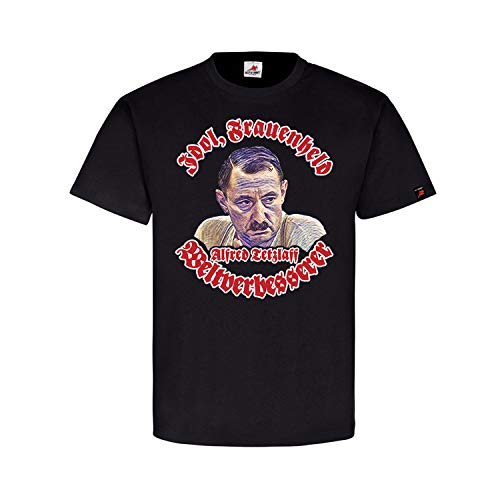 T-shirt Alfred Tetzlaff grande taille noir 4XL pour homme