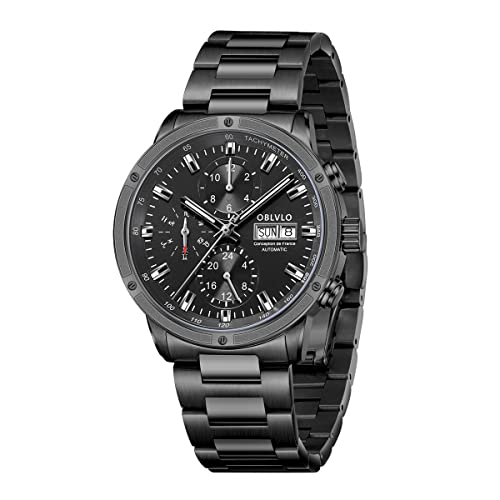 Luxury Brand Watch for Men Automatic Mechanical Watch Steel Date Mens Waterproof Casual Watch  (-BBB) - OBLVLO CM2