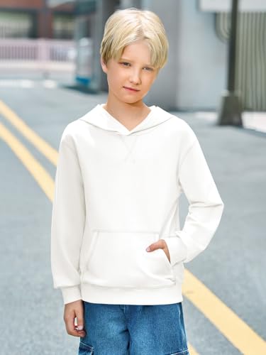 Haloumoning Boys' Fashion Hoodies Kids Long Sleeve Hooded Sweatshirts with Pocket 5-14Y2