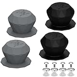 Fit most cookware: The universal knobs are suitable for woks, steamers, saucepans and so on, Strong pull, heavy handle, never slip, strong and easy to use Easy for installation： It's very simple and can be done in seconds. Perfect match for all kinds...