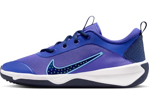 Nike Omni Multi-Court Big Kids' Indoor Court Shoes (Persian Violet/Blue Void/Volt/University Blue)