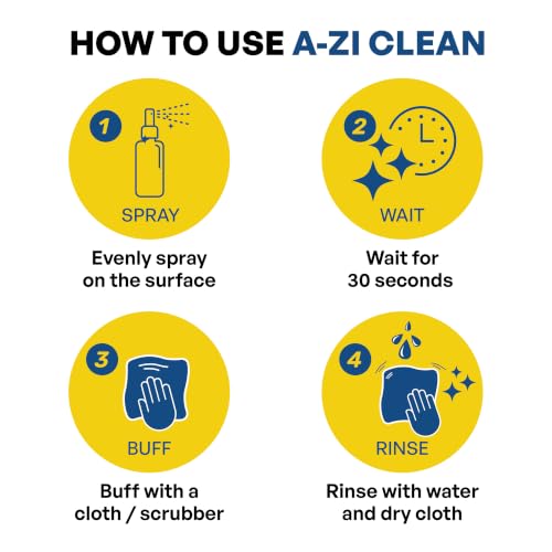 Image of Tap Cleaner, All-Purpose Bathroom & Kitchen Cleaner Spray 50ml | Cleans Taps, Bathtubs, Sinks, Shower Kitchen Surface & More | Removes Hard Water Stain, Limescale, Grease & Dirt