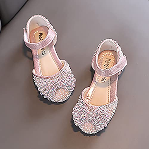Kids Rain Boots for Girls Girls Dance Shoes Princess Dress Performance Shoes Pearl Bow Hook Loop Elegant Comfortable4