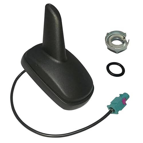 Antena de tiburón para coche Mikikit con conector metálico de radio