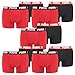 Produktbild PUMA 10 er Pack Boxer Boxershorts Men Herren Unterhose Pant Unterwäsche, Farbe:786 - Red/Black, Bekleidungsgröße:XXL