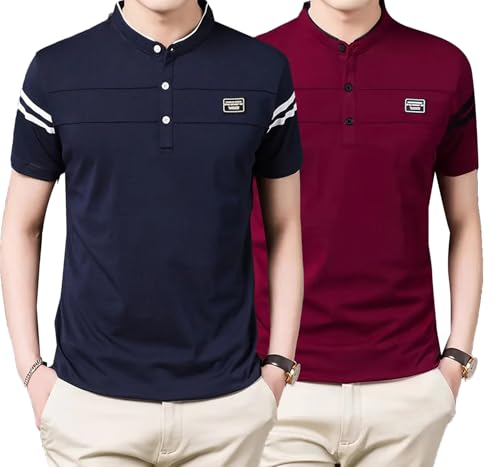 Image of Lymio Polo T Shirt for Men || T Shirt for Man || Collar T Shirt Style Men (Packs Also Available) (Polo-77-80)