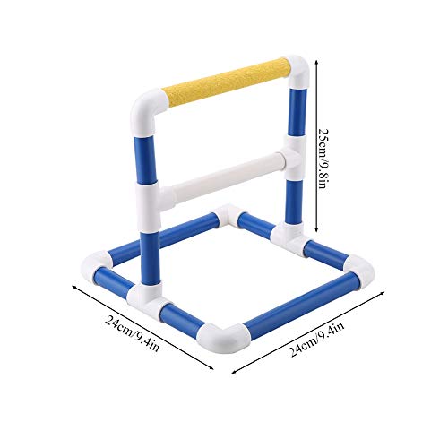 Parrot Training Stand and Bird Perch for Shower Bath PVC Play Gym with Grinding Toy Holder, Bird Standing Platform for Pet Birds - Image 4