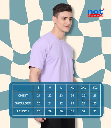 Image of Not Funny 280 GSM Pure Organic Cotton Oversized t Shirts for Men | Drop Shoulder Tshirt for Men & Boys (Available in Black, Blue, Beige,Orange & White)