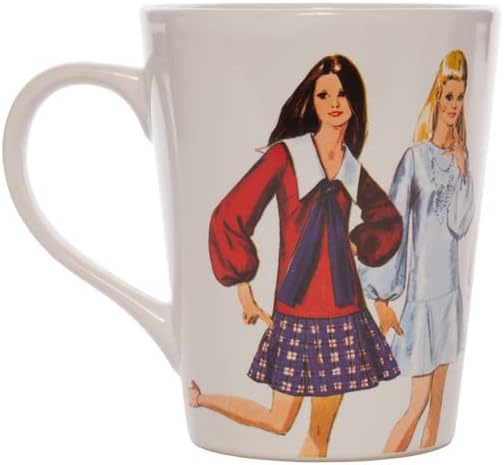 Simplicity Taza de café vintage formal 1970, varios 4