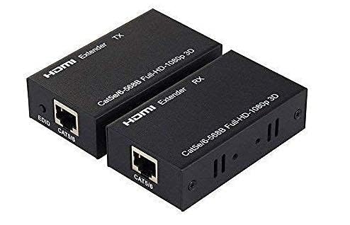 atdaraz 60M HDMI Extender Repeater Transmitter/Sender + Receiver Over Cat5 / Cat6 Upto 60 Meters (60M Extender Over Single CAT5/6 Cable) Supports 3D & Full HD1080p for TV Projector, HDTV, DVR-picture-20