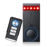 108dB Car Alarm System, Vehicle Anti-Theft Vibration Sensor Alarm & Red Light, Wireless Remote Anti Theft Car Device with Magnetic Install Design for Car, Truck