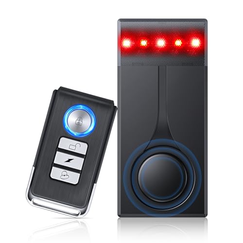 108dB Car Alarm System, Vehicle Anti-Theft Vibration Sensor Alarm & Red Light, Wireless Remote Anti Theft Car Device with Magnetic Install Design for Car, Truck (Upgrade 4.0) by LNKERCO - Used condition - US$22.79